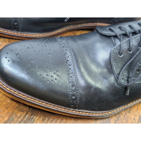 Joseph Abboud Casual Dress Shoes Men\'s Sz 10M Black Leather Cap Toe Derby 500366 main image 9